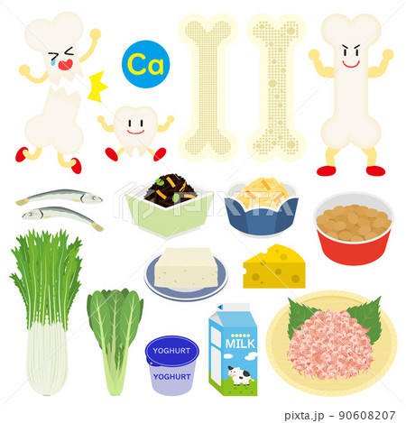 カルシウムのイラスト 90608207