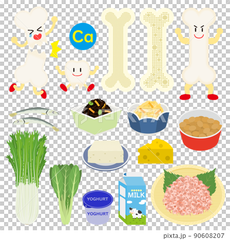 カルシウムのイラスト 90608207