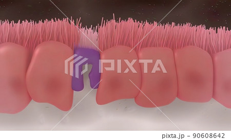 3D Microbiology 3D illustration Of Collapse of the immune system 3D Microbiology 3D illustration Of Collapse of the immune system 90608642