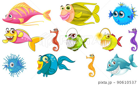 Sea animals cartoon collection Sea animals cartoon collection 90610537