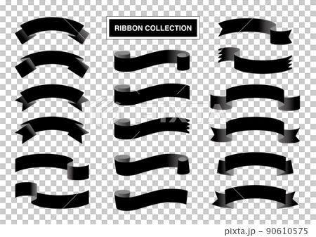 可愛的絲帶材料套裝(黑色) 可愛的絲帶材料套裝(黑色) 90610575