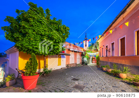 Szentendre, Hungary - Beautiful downtown, Danuber riverbank Szentendre, Hungary - Beautiful downtown, Danuber riverbank 90610875