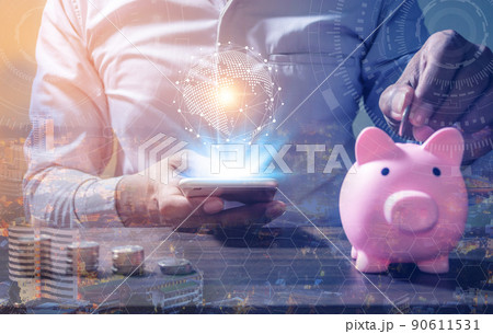 Online Banking And Internet Banking Savings Concept 90611531