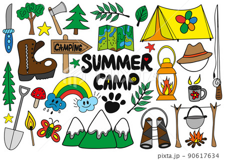 Summer camp Children, kids camping  90617634