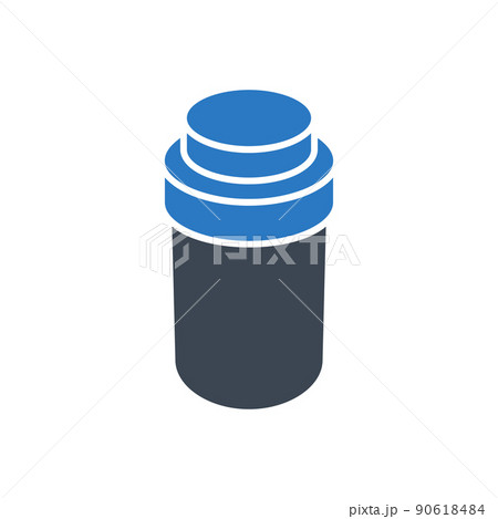Pills Bottle Vector Icon 90618484