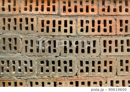 Old Air Brick Hollow Brick Dirty Pattern Wall Texture Background Construction Old Air Brick Hollow Brick Dirty Pattern Wall Texture Background Construction 90619600