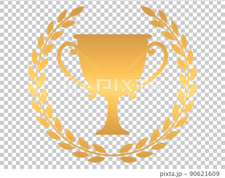 Gold laurel frame 90621609