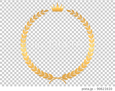 Gold laurel frame 90621610