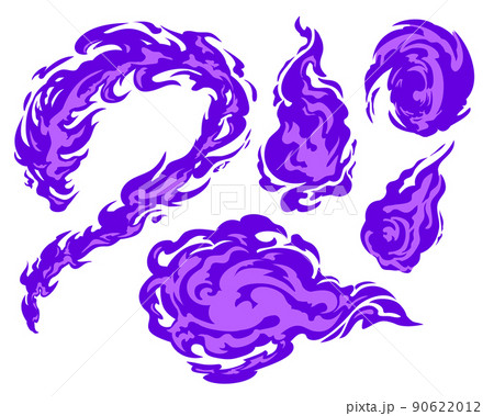 火の玉・流れる炎（紫） 90622012