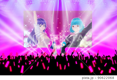 vtuberのライブ風景 90622068