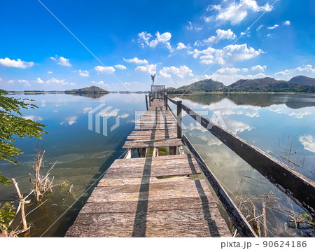 Sub Lek Reservoir, lake in LopBuri, Thailand Sub Lek Reservoir, lake in LopBuri, Thailand 90624186