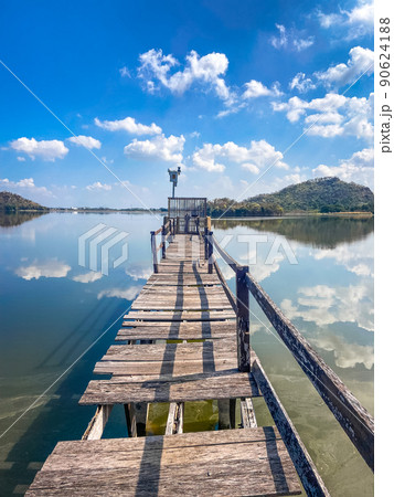 Sub Lek Reservoir, lake in LopBuri, Thailand 90624188
