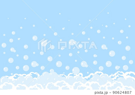 Bubbles fizz background Soap and foam Suds 90624807