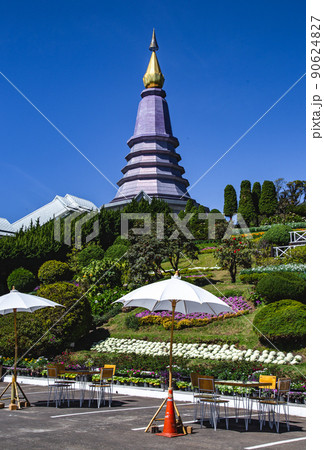 Twin pagodas Doi Inthanon national park, Chiang Mai, Thailand Twin pagodas Doi Inthanon national park, Chiang Mai, Thailand 90624827