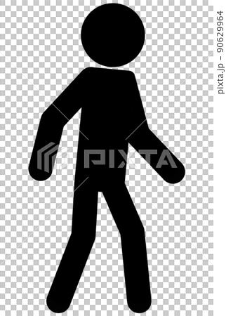 Walking stick figure 90629964