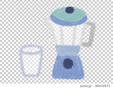 クレヨンペンで描いたミキサー 90630972