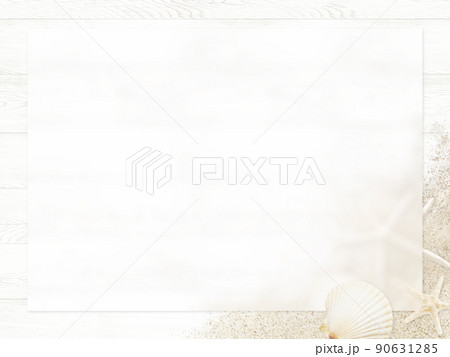 ビーチをイメージしたフレーム ビーチをイメージしたフレーム 90631285