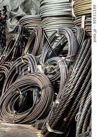 Coil large Wire rope sling or Cable sling drum reels stocked in store. 90631598