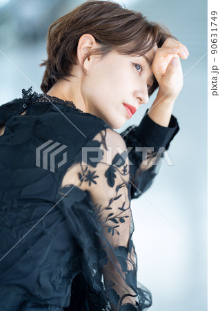 女性　ビューティー　美容　ミドル　スキンケア 90631749