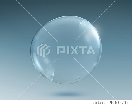 Transparent soap or water bubbles Transparent soap or water bubbles 90632215