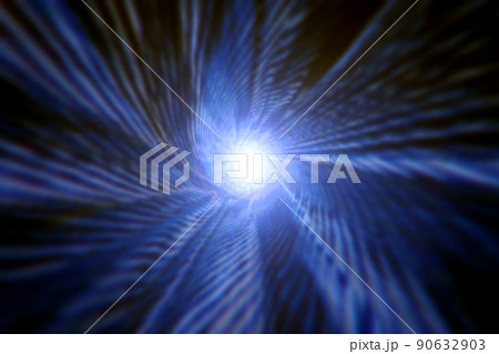 宇宙空間のワープをイメージした背景素材(ワームホール のイメージ) 宇宙空間のワープをイメージした背景素材(ワームホール のイメージ) 90632903