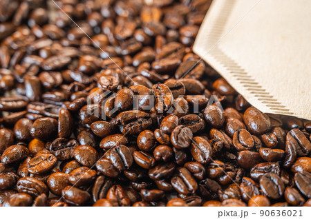 深煎りコーヒー豆アップ　フレンチロースト 90636021