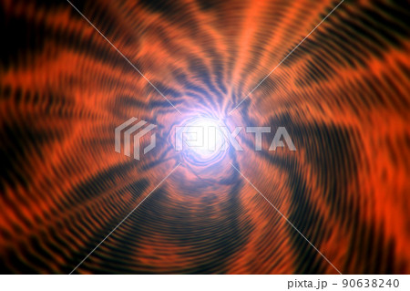 宇宙空間のワープをイメージした背景素材(ワームホール のイメージ) 宇宙空間のワープをイメージした背景素材(ワームホール のイメージ) 90638240