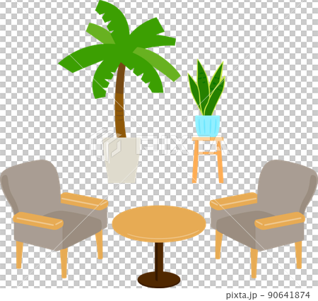 ソファとサイドテーブル、ロビー ソファとサイドテーブル、ロビー 90641874