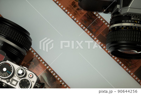 銀塩カメラ 一眼レフ デジタルカメラ ネガフィルム 銀塩カメラ 一眼レフ デジタルカメラ ネガフィルム 90644256