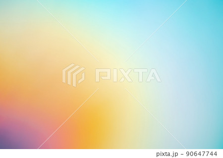 レインボーカラーメルヘンイメージ　(背景素材) 90647744