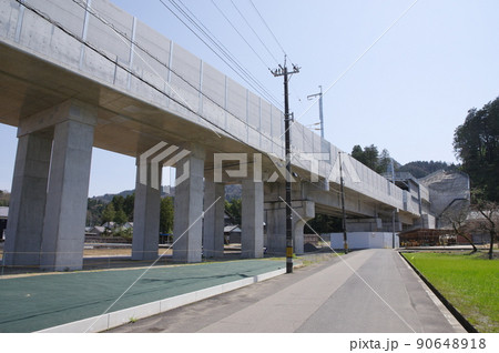 北陸新幹線 延伸工事 第2福井トンネル入口付近 福井市二上町側 2022年4月 北陸新幹線 延伸工事 第2福井トンネル入口付近 福井市二上町側 2022年4月 90648918