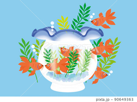水中金魚鉢 90649363