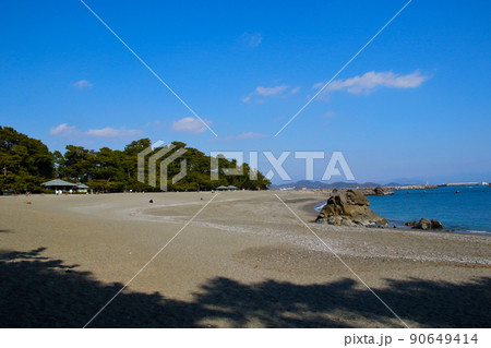 高知県高知市桂浜 砂浜の桂浜 90649414