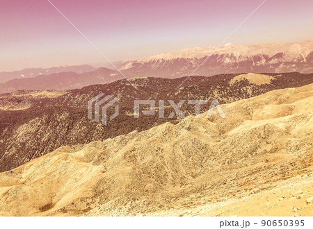 sandy mountains with green plants. mounds of white sand, huge mountains. tourism to a warm country with high sand dunes sandy mountains with green plants. mounds of white sand, huge mountains. tourism to a warm country with high sand dunes 90650395