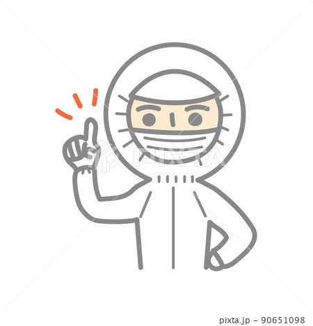 ポイントを説明する作業員男性 90651098