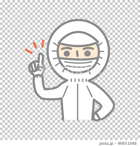 ポイントを説明する作業員男性 90651098