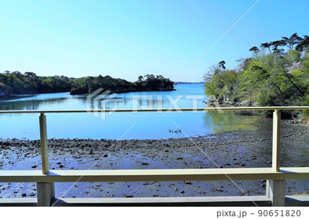 奥松島(日本三景・宮城県)松島佐勘「松庵」からの眺め 奥松島(日本三景・宮城県)松島佐勘「松庵」からの眺め 90651820