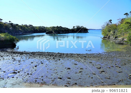 奥松島（日本三景・宮城県）松島佐勘「松庵」からの眺め 90651821