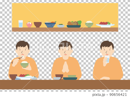 男孩吃大餐 男孩吃大餐 90656421
