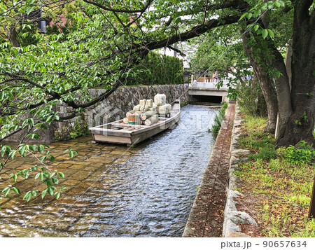 京都の高瀬川一之船入 京都の高瀬川一之船入 90657634