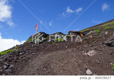 富士山御殿場ルート七合目付近 富士山御殿場ルート七合目付近 90659027