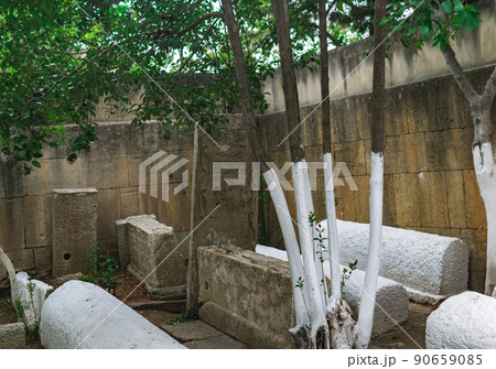 ancient Muslim cemetery in Derbent, Dagestan ancient Muslim cemetery in Derbent, Dagestan 90659085