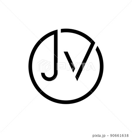 JV logo monogram emblem style with crown shape design template Stock Vector  | Adobe Stock