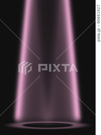 ピンク色のスポットライトイラスト 90661927