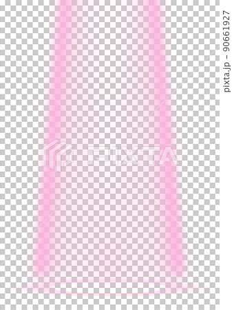 ピンク色のスポットライトイラスト 90661927