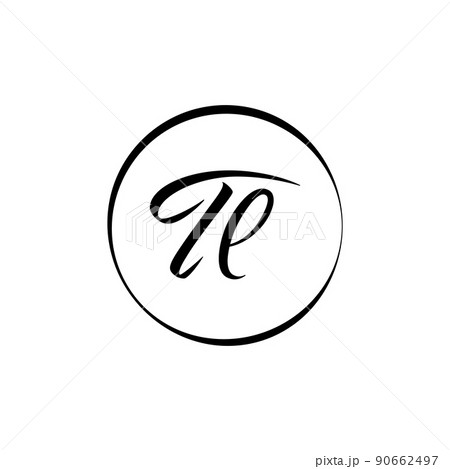Initial TL letter Logo Design vector Template. Abstract Script Letter TL logo Design 90662497