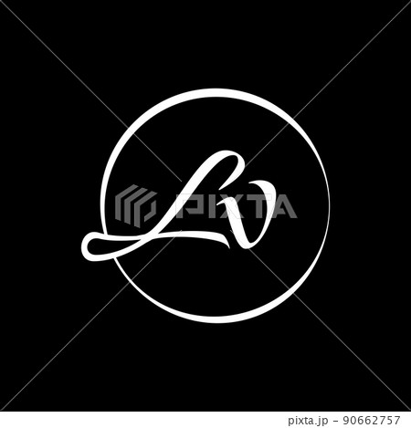 LV Letter Logo Design. Initial letters LV logo icon. Abstract letter LV  minimal logo design template. L V letter design vector with black colors. lv  logo 10456464 Vector Art at Vecteezy
