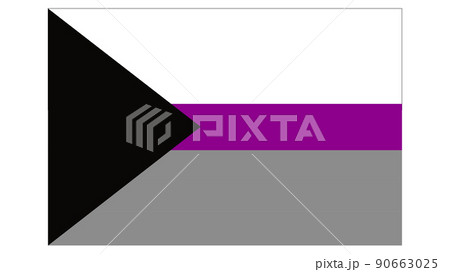 demisexual flag emblem graphic element Illustration template design demisexual flag emblem graphic element Illustration template design 90663025