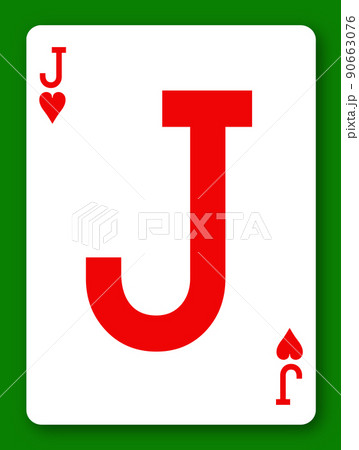 Jack of Hearts playing card 3d illustration with clipping path to remove background and shadow Jack of Hearts playing card 3d illustration with clipping path to remove background and shadow 90663076