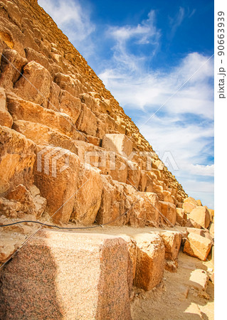 The ancient pyramid of Chefren in Giza, Egypt The ancient pyramid of Chefren in Giza, Egypt 90663939